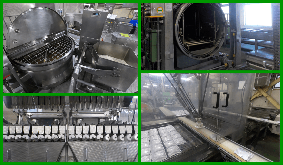 画像：レトルト製品製造設備